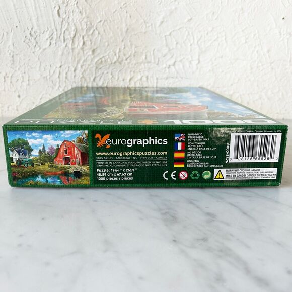 Eurographics The Red Barn by Dominic Davison 1000 Piece Puzzle - Complete - Picture 5 of 8
